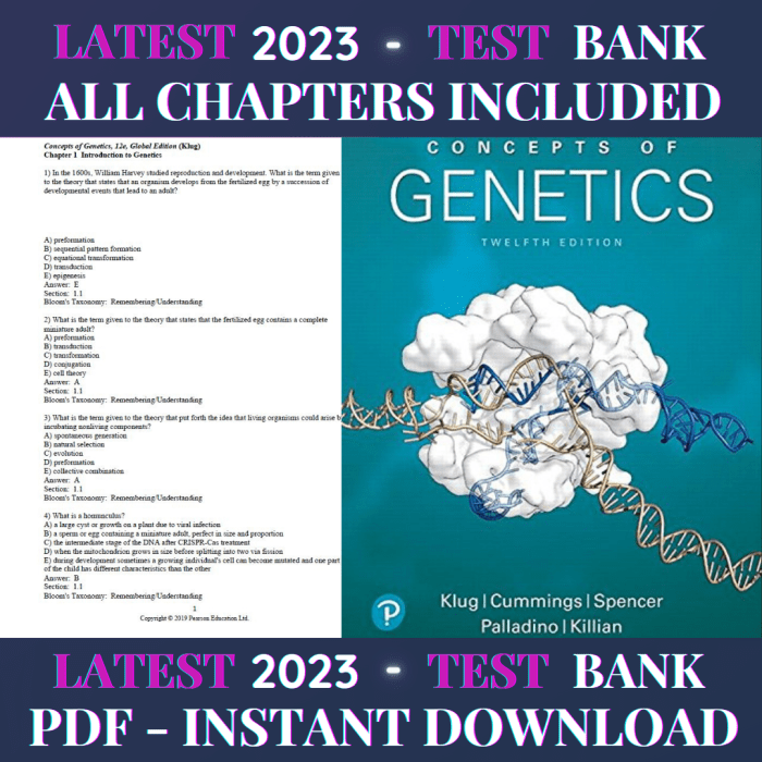 Concepts of genetics 12th edition klug