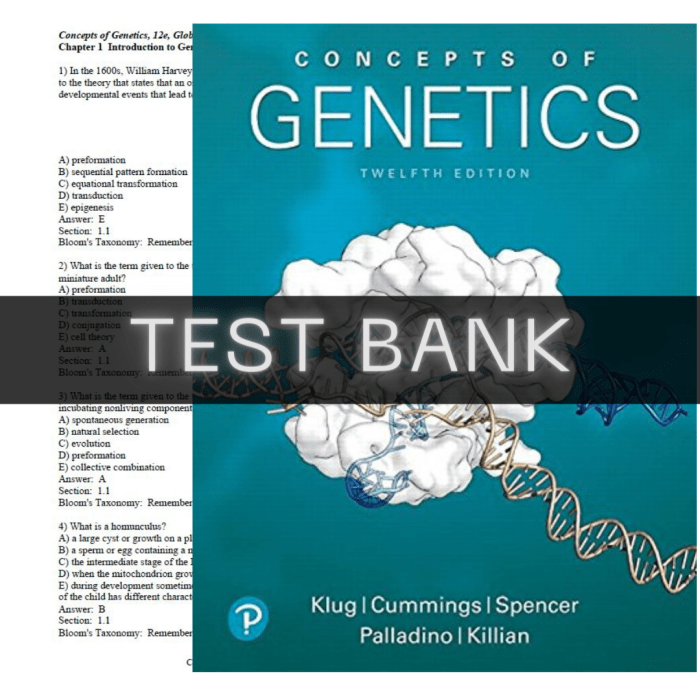 Concepts of genetics 12th edition klug