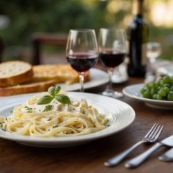 Wine pairing for fettuccine alfredo