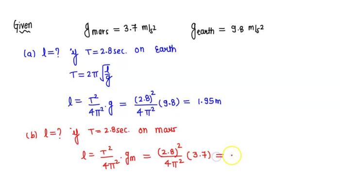 The free-fall acceleration on mars is 3.7 m/s2